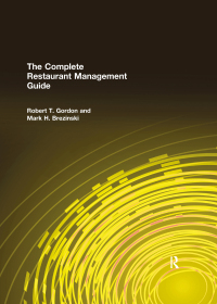 Imagen de portada: The Complete Restaurant Management Guide 1st edition 9780765603050