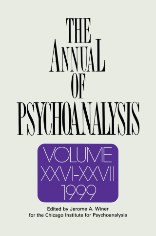 Cover image: The Annual of Psychoanalysis, V. 26/27 1st edition 9780881633009