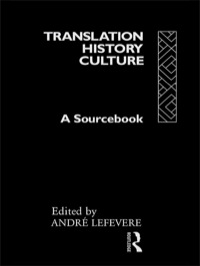 Cover image: Translation/History/Culture 1st edition 9780415076975