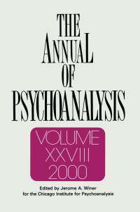 Cover image: The Annual of Psychoanalysis, V. 28 1st edition 9781138005488