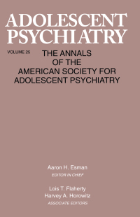Titelbild: Adolescent Psychiatry, V. 25 1st edition 9781138005587