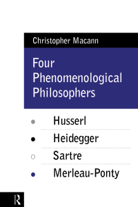 Immagine di copertina: Four Phenomenological Philosophers 1st edition 9780415073547