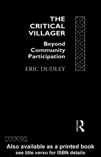 Imagen de portada: The Critical Villager 1st edition 9780415073448