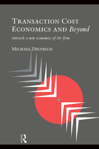 表紙画像: Transaction Cost Economics and Beyond 1st edition 9780415071550