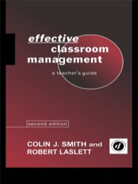 Cover image: Effective Classroom Management 2nd edition 9780415071529