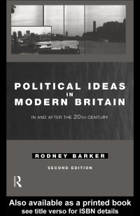 Cover image: Political Ideas in Modern Britain 2nd edition 9780415071215