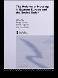 Imagen de portada: The Reform of Housing in Eastern Europe and the Soviet Union 1st edition 9780415070683