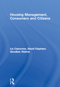 Immagine di copertina: Housing Management, Consumers and Citizens 1st edition 9780415070676