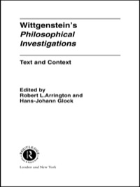 Imagen de portada: Wittgenstein's Philosophical Investigations 1st edition 9780415070355