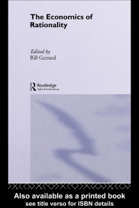 Cover image: The Economics of Rationality 1st edition 9780415068758