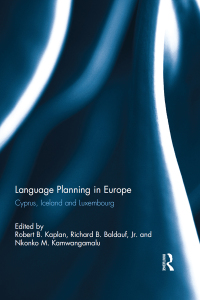 Cover image: Language Planning in Europe 1st edition 9780415819640
