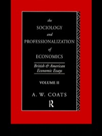 Cover image: The Sociology and Professionalization of Economics 1st edition 9780415067164