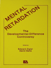 Cover image: Mental Retardation 1st edition 9780898591705
