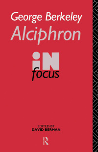 Imagen de portada: George Berkeley Alciphron in Focus 1st edition 9780415063739