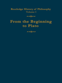 Immagine di copertina: Routledge History of Philosophy Volume I 1st edition 9780415062725