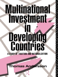 Cover image: Multinational Investment in Developing Countries 1st edition 9780415062190