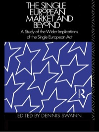 صورة الغلاف: The Single European Market and Beyond 1st edition 9780415061612
