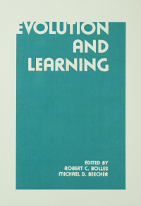 Imagen de portada: Evolution and Learning 1st edition 9780898595420