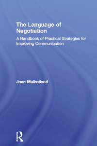 Omslagafbeelding: The Language of Negotiation 1st edition 9780415060400