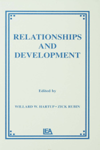صورة الغلاف: Relationships and Development 1st edition 9780898596212
