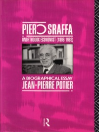 Cover image: Piero Sraffa, Unorthodox Economist (1898-1983) 1st edition 9780415059596