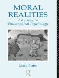 Cover image: Moral Realities 1st edition 9780415755634