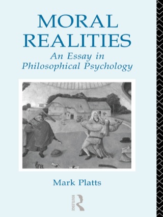 Imagen de portada: Moral Realities 1st edition 9780415058926