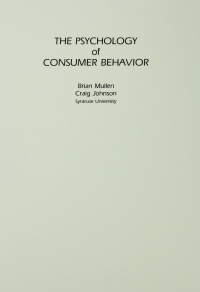 صورة الغلاف: The Psychology of Consumer Behavior 1st edition 9780898598575