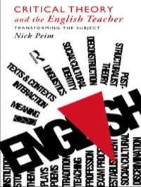 Imagen de portada: Critical Theory and The English Teacher 1st edition 9781138411241