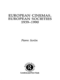 Cover image: European Cinemas, European Societies 1st edition 9781138157729