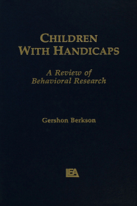 Imagen de portada: Children With Handicaps 1st edition 9780898599879