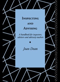 صورة الغلاف: Inspecting and Advising 1st edition 9780415056113