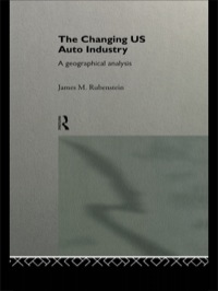 Imagen de portada: The Changing U.S. Auto Industry 1st edition 9780415055444