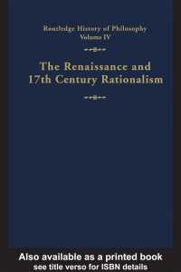 Imagen de portada: Routledge History of Philosophy Volume IV 1st edition 9780415053785