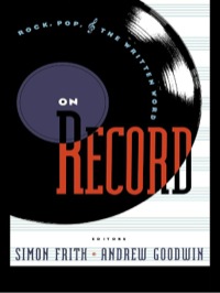 Cover image: On Record 1st edition 9781138167995