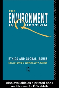 Cover image: Environment In Question 1st edition 9780415049672