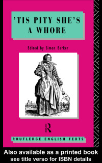 Immagine di copertina: 'Tis Pity She's A Whore 1st edition 9780415049474