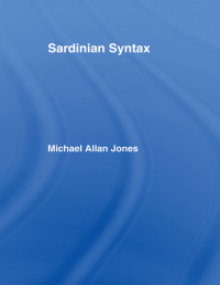 Cover image: Sardinian Syntax 1st edition 9780415049221