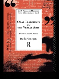 Omslagafbeelding: Oral Traditions and the Verbal Arts 1st edition 9781138165045