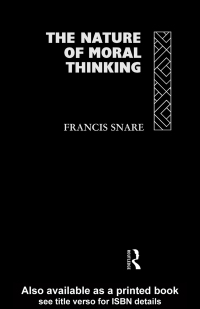 Cover image: The Nature of Moral Thinking 1st edition 9780415047081