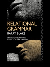 Imagen de portada: Relational Grammar 1st edition 9780415046602