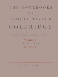 Imagen de portada: The Notebooks of Samuel Taylor Coleridge 1st edition 9780415044295
