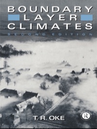 Cover image: Boundary Layer Climates 2nd edition 9781138170438