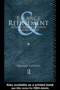 Cover image: Balance and Refinement 1st edition 9780415042208