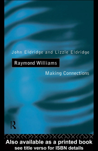 Cover image: Raymond Williams 1st edition 9780415040884