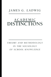 Omslagafbeelding: Academic Distinctions 1st edition 9780415911887