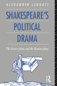 Cover image: Shakespeare's Political Drama 1st edition 9781138173606