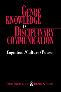 Omslagafbeelding: Genre Knowledge in Disciplinary Communication 1st edition 9780805816112