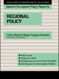 Cover image: Regional Policy 1st edition 9780415038287