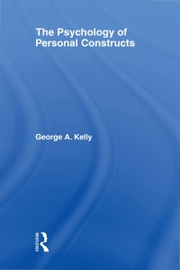 Cover image: The Psychology of Personal Constructs 1st edition 9780415037990